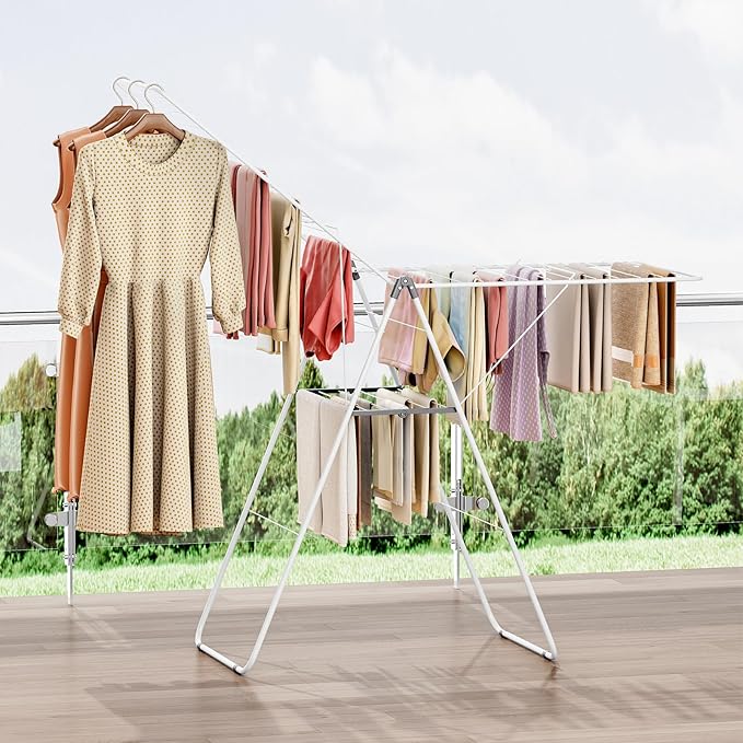 APEXCHASER Clothes Drying Rack, Foldable Oversized Drying Rack Clothing - Image 6