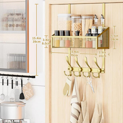 Kaiferty Over The Door Hooks Organizer, Coat Rack Over The Door Storage Hanger - Image 8