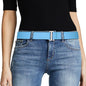JASGOOD Women No Show Stretch Belt Elastic Web Strap Belt by JASGOOD