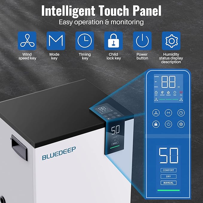 BLUEDEEP 190 Pints Commercial Dehumidifier - Image 2