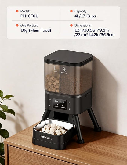 Dual Chamber Automatic Cat Feeder, Smart WiFi Pet Food Dispenser - Image 7
