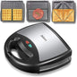 Yabano Sandwich Maker, 3 in 1 Waffle Maker, Toaster and Electric Panini Press by Yabano