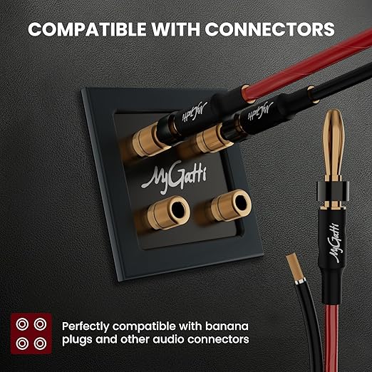 Mygatti 16/2 Gauge Speaker Wire 25FT, 16 AWG 2 Conductors OFC Pure Copper - Image 5
