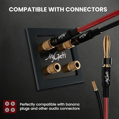 Mygatti 14/2 Gauge Speaker Wire 50FT, 14 AWG 2 Conductors OFC Pure Copper - Image 5