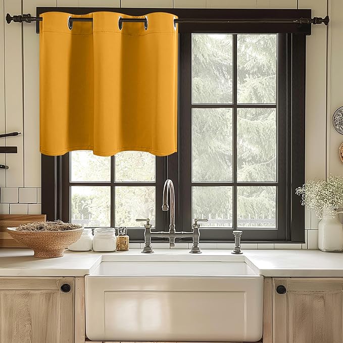 ChrisDowa Blackout Curtains 36 Inches Long - Image 5