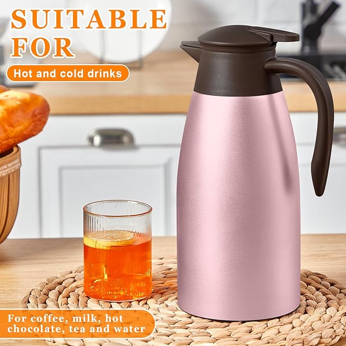 Norme 2 Pcs Thermal Coffee Carafe Insulated Stainless Steel Coffee Carafe - Image 5