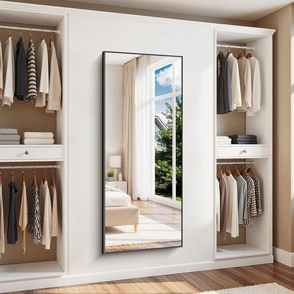 Black Bathroom Mirror for Wall, 24x60 Inch Rectangle Mirror - Image 8