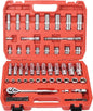 3/8” Drive Socket Set, 76 Pieces Ratchet Wrenches Set, Standard and Deep by Egofine