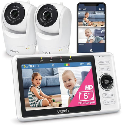 VTech 2-Cameras Smart WiFi Baby Monitor by VTechBabyMonitors