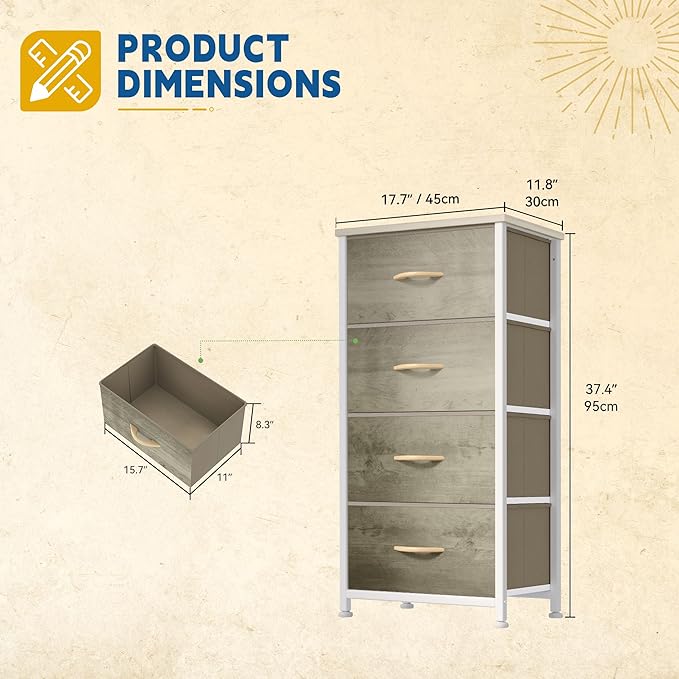 DWVO Dresser with 4 Drawers - Image 3