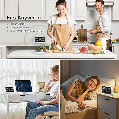 bonoch 16 in 1 Air Quality Monitor Indoor 7" Display 9 AQI+7 AQI Alerts - Image 8