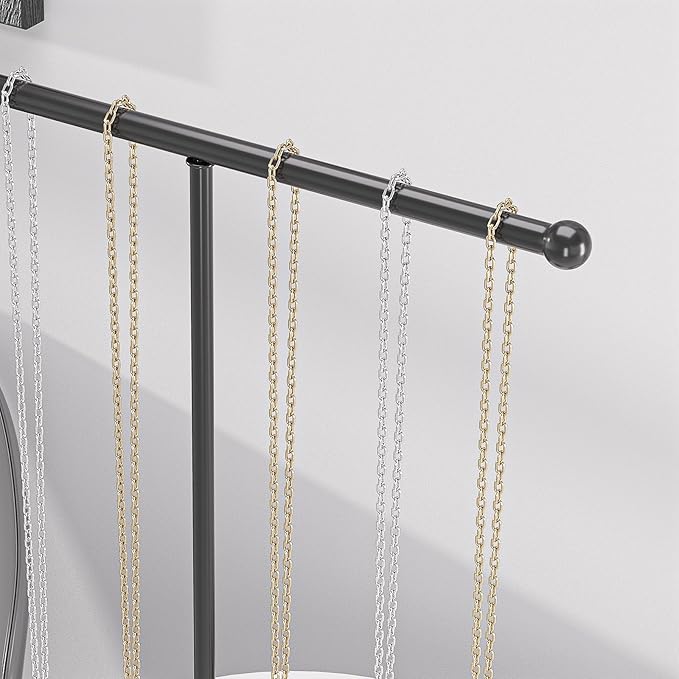 Justsoso Metal T-Bar Necklace Holder Stand, Necklace Hanging Display Stand - Image 2