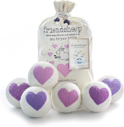 Friendsheep Wool Dryer Balls, Organic Reusable Fabric Softener Alternative by Friendsheep