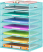 lavatino 8-tier office desk file organizer, letter tray, main product view