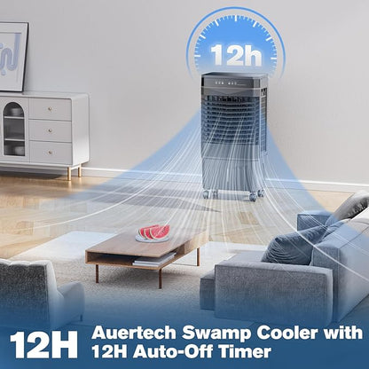 Auertech 8.5 Gal Swamp Cooler, 2800 CFM Portable Evaporative Air Cooler - Image 6