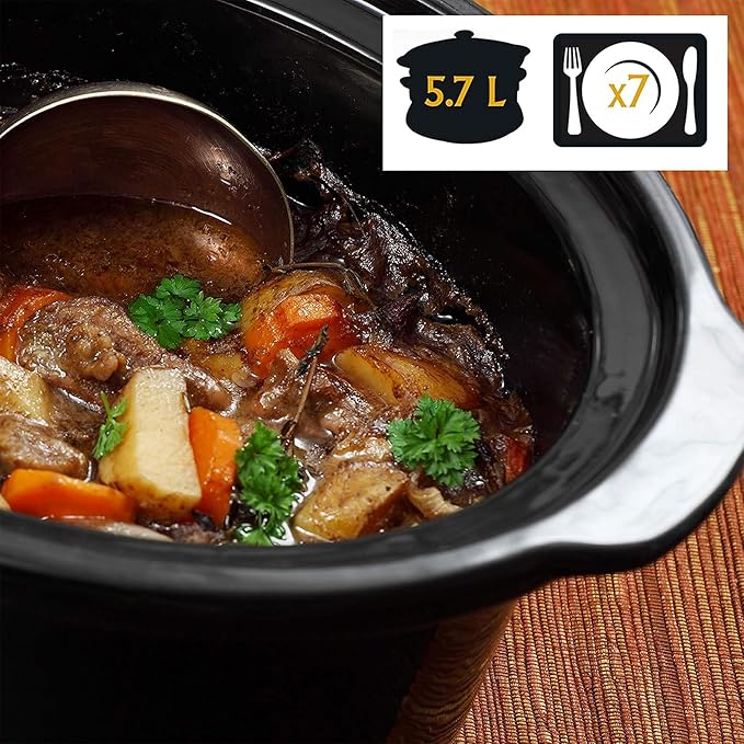Crock-Pot SCCPVL600S Cook' N Carry 6-Quart Oval Manual Portable Slow Cooker - Image 5