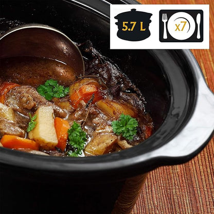 Crock-Pot SCCPVL600S Cook' N Carry 6-Quart Oval Manual Portable Slow Cooker - Image 5