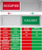 Custom Vacant Occupied Door Sign by AMAZINGSUN