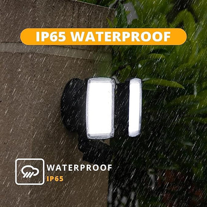 UME 2 Pack 19W LED Flood Light Motion Sensor Outdoor, 2 Adjustable Head - Image 6