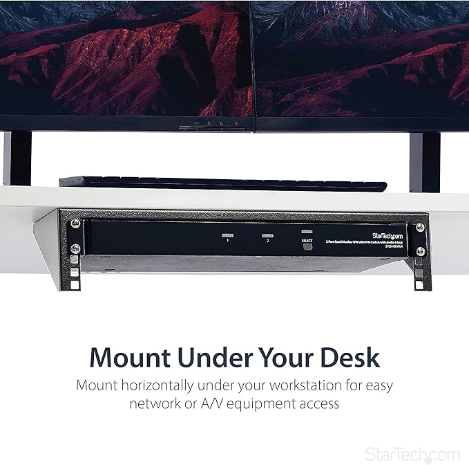 StarTech.com 2U Vertical Wall Mount Patch Panel Bracket - Image 7
