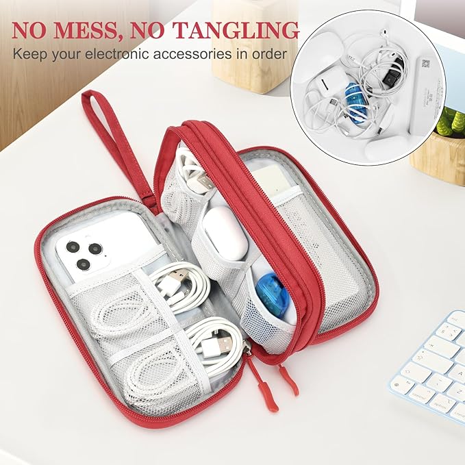 FYY Travel Cable Organizer Pouch Electronic Accessories Carry Case Portable - Image 5