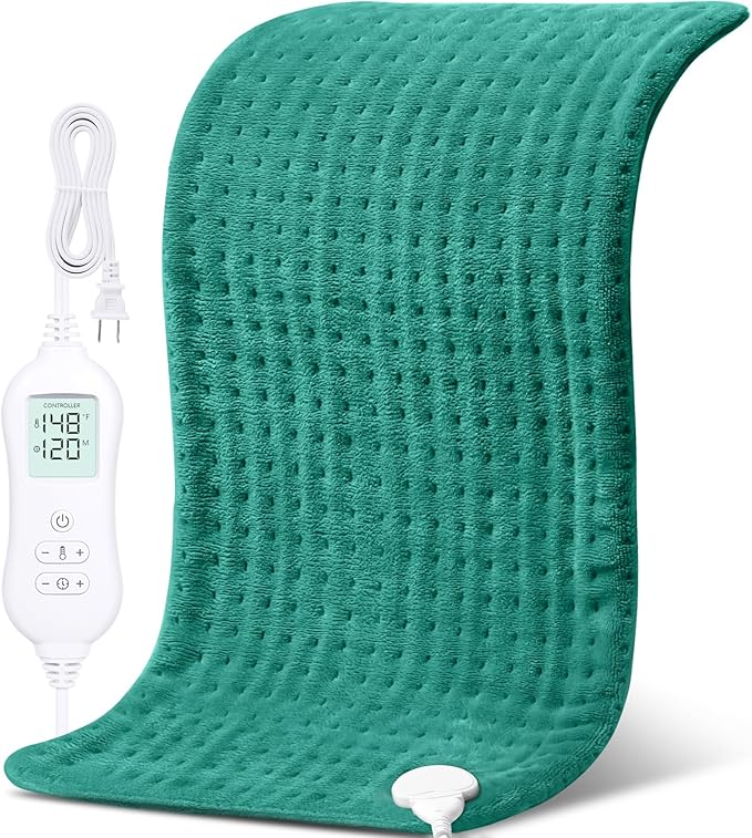 NOWWISH Heating Pad for Back Pain Relief & Period Cramps, 33x17 Inches Electric by NOWWISH