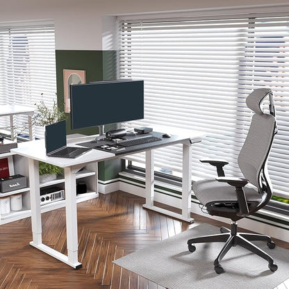 SANODESK 4-Leg Standing Desk, Electric Height Adjustable Desk - Image 2