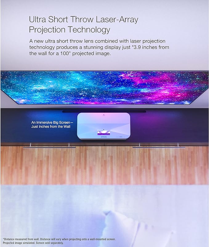Epson EpiqVision Ultra LS800 Short Throw 3-Chip 3LCD Smart Streaming Laser - Image 4