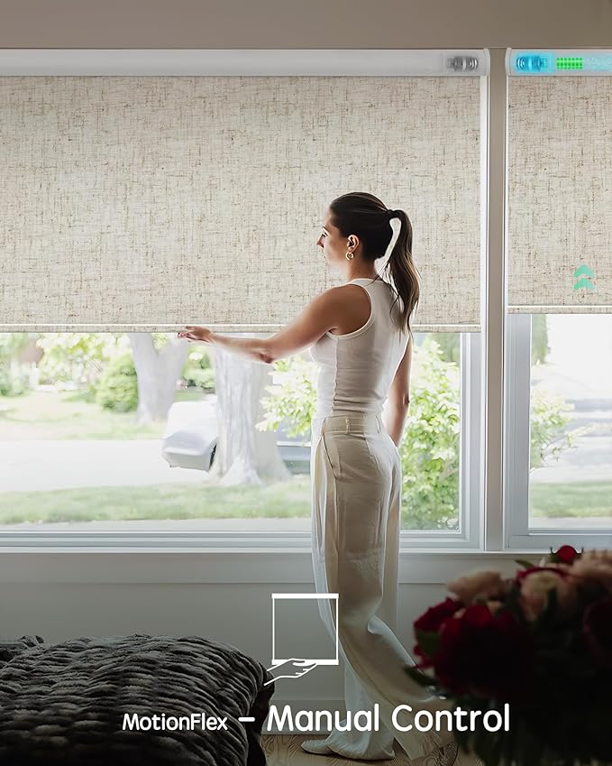 Yoolax Motorized Shades Dual Control, MotionFlex Motorized Roller Shades - Image 3