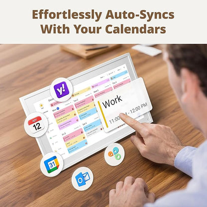 Digital Calendar 15.6-inch Smart Chore Chart, Home Electronic Wall/Tabletop - Image 3