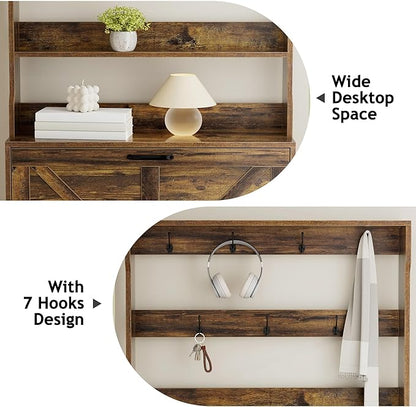 EOYUTLLY Shoe Cabinet Storage for Entryway, Narrow Shoe Rack Cabinet - Image 6