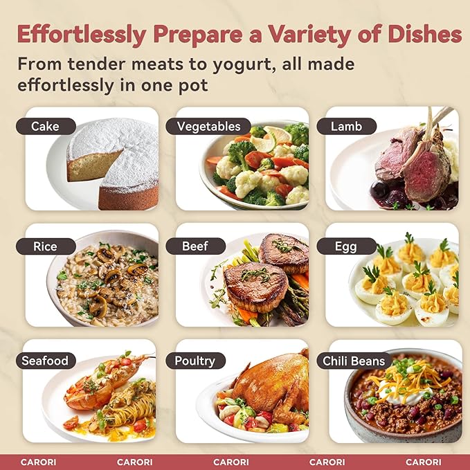 9-in-1 Electric Pressure Cooker 6 Qt, Dual Inner Pots, Stainless Steel Pot and - Image 4