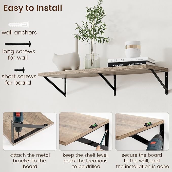 Axeman 12 Inch Deep Floating Shelves - Image 6