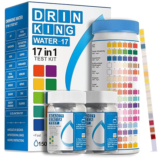 AAwipes Drinking Water Test Strips 150 + 2 Bacteria Tester Kits, Complete by AAWipes