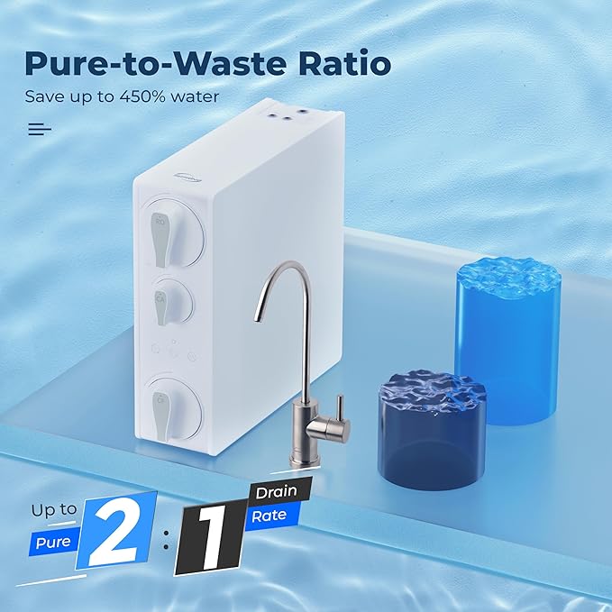 iSpring RO500AK-BN Reverse Osmosis Water Filter, NSF 58 Certified, 500 GPD - Image 5