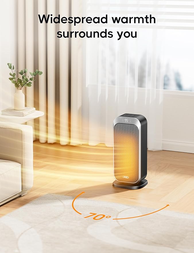 DREO Quiet Space Heater, 1500W Portable Heaters - Image 4