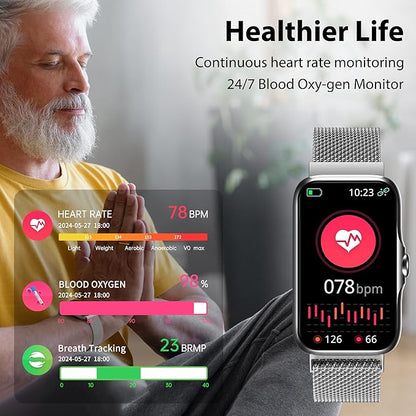 JYUAJOI Fitness Tracker with 24/7 Continuous Heart Rate, Blood Oxygen Monitor - Image 3