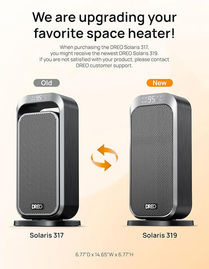 DREO Quiet Space Heater, 1500W Portable Heaters - Image 8