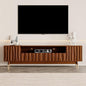 ATJafurn 78‘’ Brown Walnut Finish TV Stand by ATJafurnFurniture