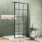 36W*74H Inch, Bathroom Framed Fixed Shower Glass Panel, 5/16" Thick Clear by Unknown