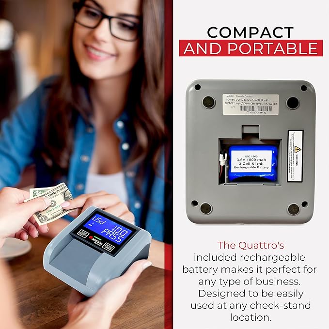 Cassida Quattro Fast Automatic Currency Counterfeit Detector - Image 7