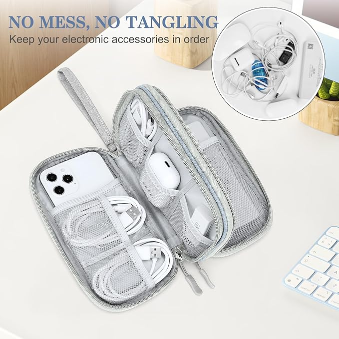 FYY Electronic Organizer, Travel Cable Organizer Bag Pouch Electronic - Image 5