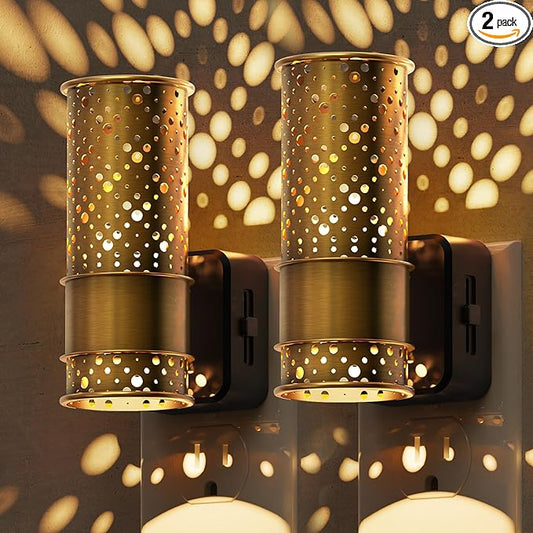 L LOHAS LED Night Light, 2 Pack Dimmable Night Lights Plug into Wall, Vintage by LLOHASLED