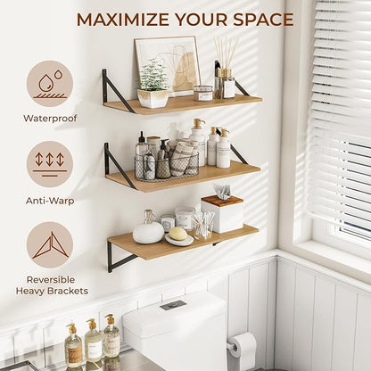 Heimlove 24" W x 12" D Wall Shelves - Image 4