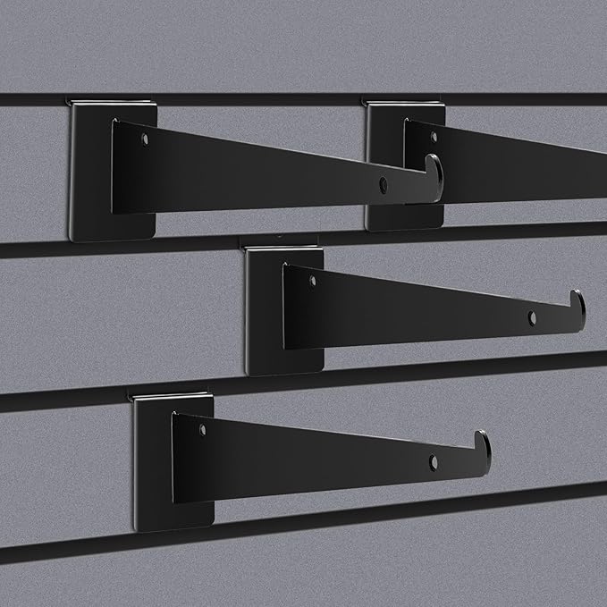 24Pcs Slatwall Shelf Bracket 14 inch, Heavy Duty Slatwall Knife Shelf Bracket - Image 7
