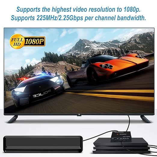 J-Tech Digital Premium Quality 1080P HDMI To HDMI + Audio Audio Extractor - Image 4