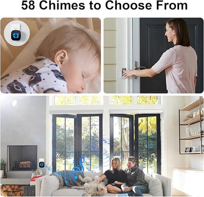 Wireless Doorbell for Home, Waterproof Door Chime Kit Operating at 1300-ft 58 - Image 6