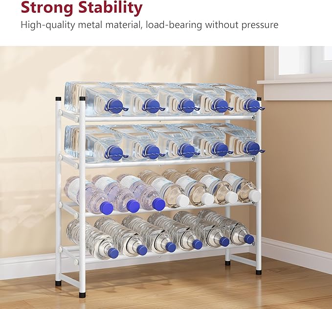 Tajsoon Expandable Shoe Rack for Closet 4 Tier, 29“-41“Adjustable & Stackable - Image 5