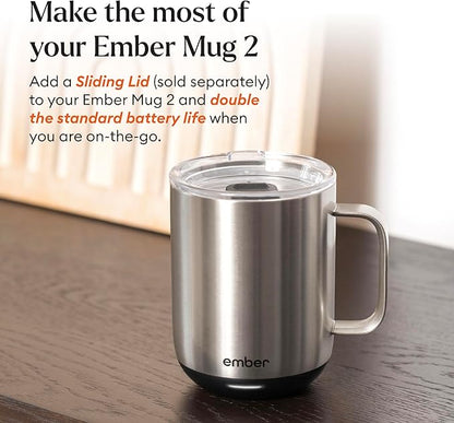Ember Temperature Control Smart Mug 2, 10 Oz, App-Controlled Heated Coffee Mug - Image 4