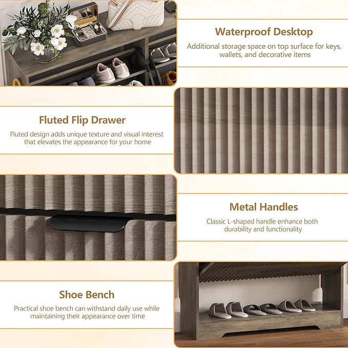 Shoe Cabinet Storage for Entryway - Image 4